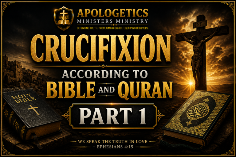 CRUCIFIXION ACCORDING TO BIBLE AND QURAN. PART 1.