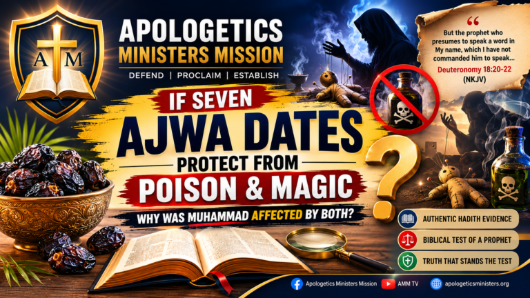 IF SEVEN AJWA DATES PROTECT FROM POISON AND MAGIC, WHY WAS MUHAMMAD AFFECTED BY BOTH?